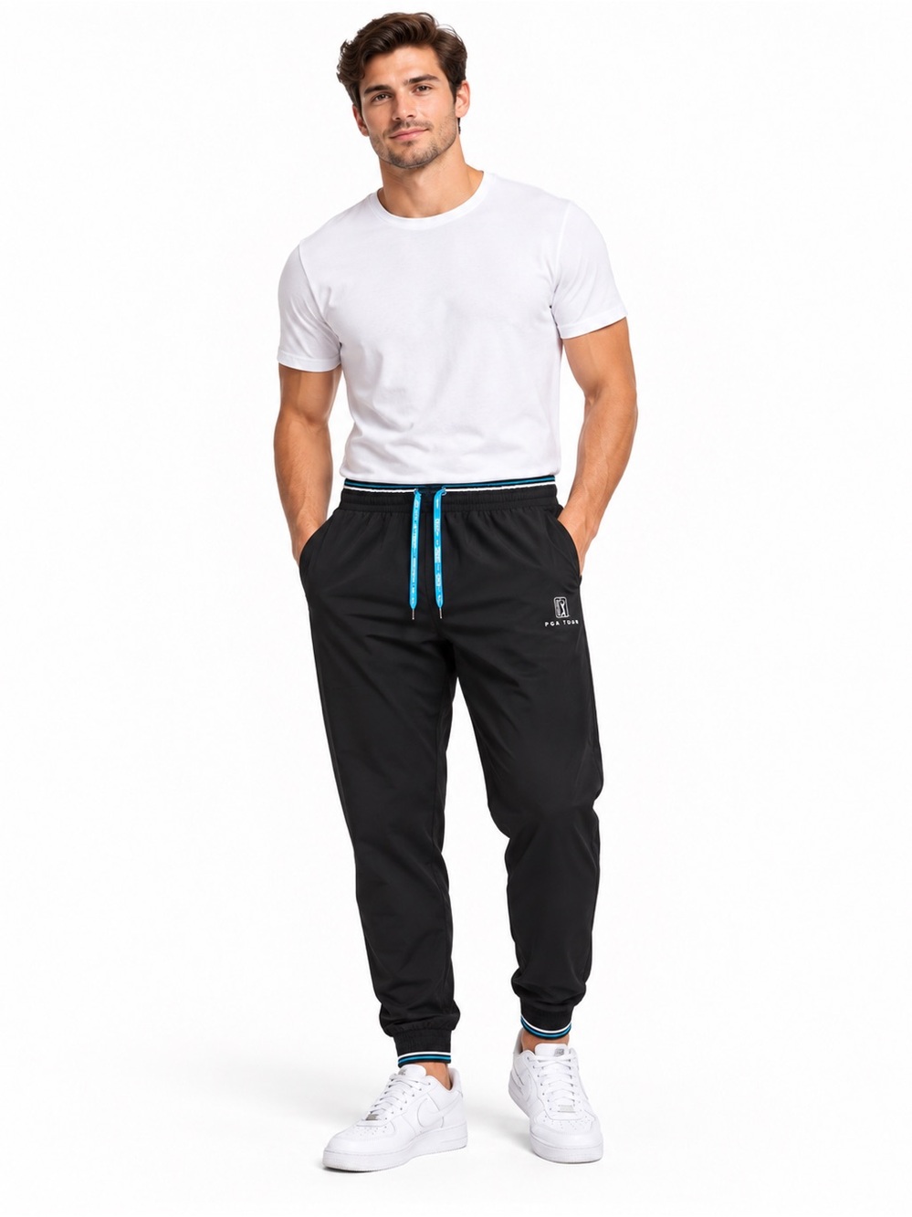 PGA Tour Golf Men's Cotton Jersey Jogger Sweat Pants XL